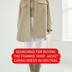 The frankie shop jacket cargo dress in neutral searching